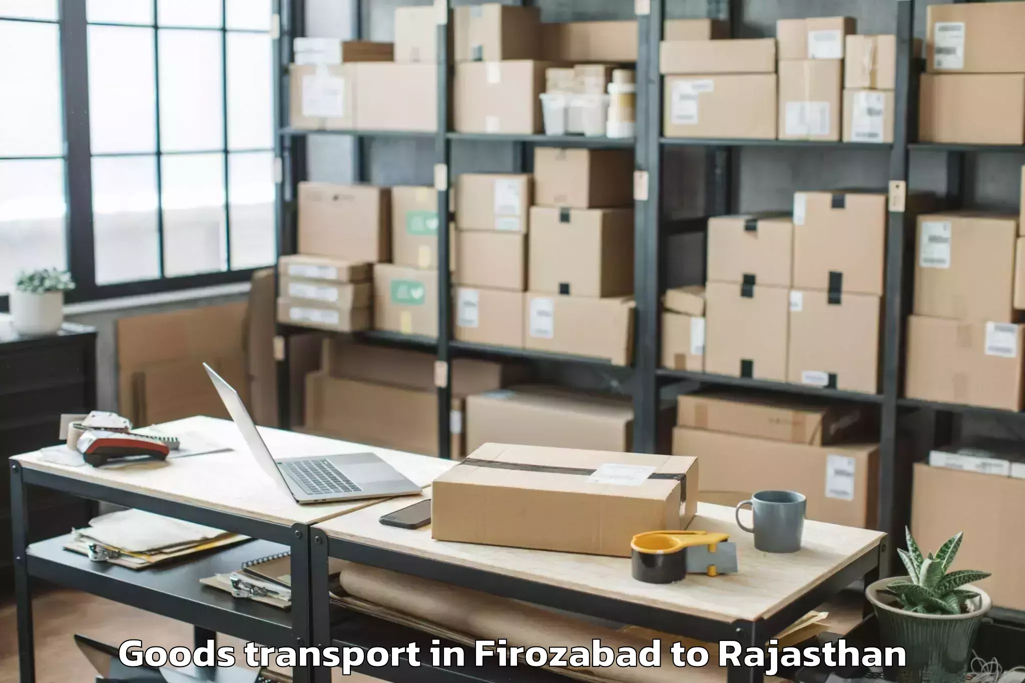 Book Your Firozabad to Banar Goods Transport Today